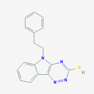 molecular formula C17H14N4S B388986 9-Phenethyl-9H-1,3,4,9-tetraaza-fluorene-2-thiol CAS No. 36047-61-7