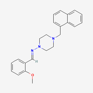 molecular formula C23H25N3O B3889916 N-(2-methoxybenzylidene)-4-(1-naphthylmethyl)-1-piperazinamine 