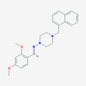molecular formula C24H27N3O2 B3889998 N-(2,4-dimethoxybenzylidene)-4-(1-naphthylmethyl)-1-piperazinamine 