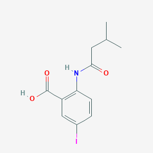 5-Iodo-2-[(3-methylbutanoyl)amino]benzoic acid