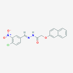 N'-(4-chloro-3-nitrobenzylidene)-2-(2-naphthyloxy)acetohydrazide