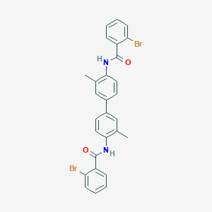 2-bromo-N-{4'-[(2-bromobenzoyl)amino]-3,3'-dimethyl[1,1'-biphenyl]-4-yl}benzamide