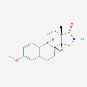 molecular formula C18H22ClNO2 B038903 N-Chloro-3-methoxy-16-aza-1,3,5(10)-estratrien-17-one CAS No. 114462-28-1