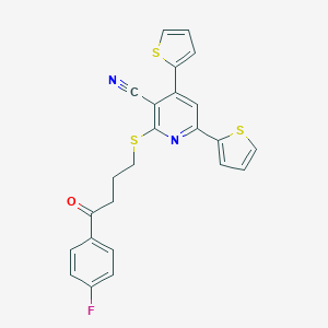 2-{[4-(4-Fluorophenyl)-4-oxobutyl]sulfanyl}-4,6-di(2-thienyl)nicotinonitrile