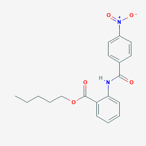 Pentyl 2-({4-nitrobenzoyl}amino)benzoate