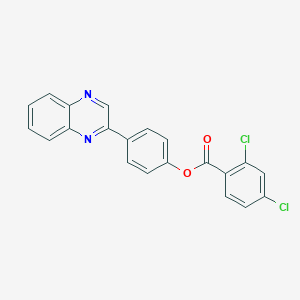 2,4-Dichloro-benzoic acid 4-quinoxalin-2-yl-phenyl ester