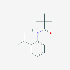 molecular formula C14H21NO B3890373 N-(2-isopropylphenyl)-2,2-dimethylpropanamide 
