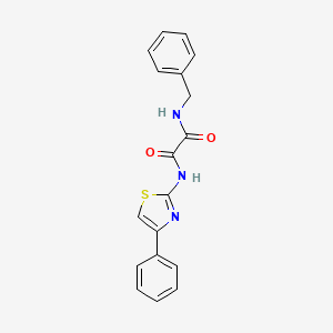 molecular formula C18H15N3O2S B3890406 N~1~-benzyl-N~2~-(4-phenyl-1,3-thiazol-2-yl)ethanediamide 