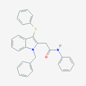 2-[1-benzyl-3-(phenylsulfanyl)-1H-indol-2-yl]-N-phenylacetamide