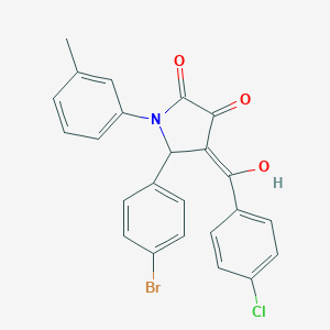 5-(4-bromophenyl)-4-(4-chlorobenzoyl)-3-hydroxy-1-(3-methylphenyl)-1,5-dihydro-2H-pyrrol-2-one