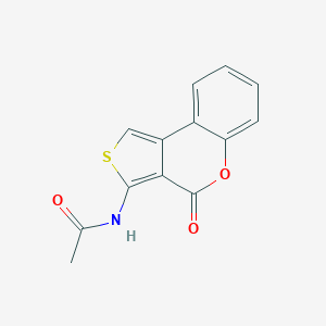 molecular formula C13H9NO3S B389050 N-(4-Oxo-4H-thieno[3,4-c]chromen-3-yl)acetamide 