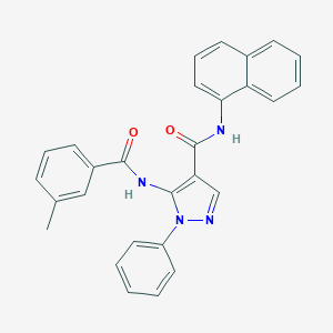 5-[(3-methylbenzoyl)amino]-N-(1-naphthyl)-1-phenyl-1H-pyrazole-4-carboxamide