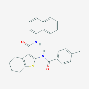2-[(4-methylbenzoyl)amino]-N-1-naphthyl-4,5,6,7-tetrahydro-1-benzothiophene-3-carboxamide