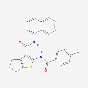 2-[(4-methylbenzoyl)amino]-N-1-naphthyl-5,6-dihydro-4H-cyclopenta[b]thiophene-3-carboxamide