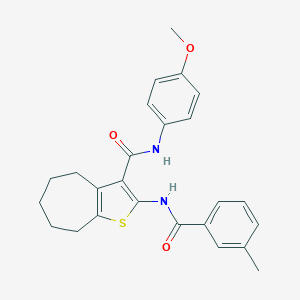N-(4-methoxyphenyl)-2-[(3-methylbenzoyl)amino]-5,6,7,8-tetrahydro-4H-cyclohepta[b]thiophene-3-carboxamide