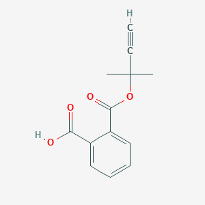molecular formula C13H12O4 B389137 2-{[(1,1-Dimethyl-2-propynyl)oxy]carbonyl}benzoic acid 