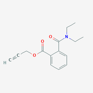 molecular formula C15H17NO3 B389144 prop-2-ynyl 2-(diethylcarbamoyl)benzoate CAS No. 296883-72-2