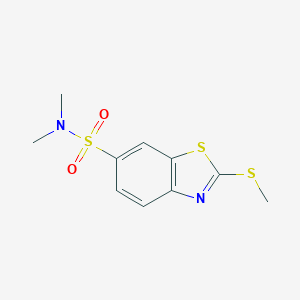 molecular formula C10H12N2O2S3 B389163 N,N-dimethyl-2-(methylsulfanyl)-1,3-benzothiazole-6-sulfonamide 