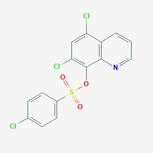 molecular formula C15H8Cl3NO3S B389168 5,7-Dichloro-8-quinolyl 4-chlorobenzenesulfonate CAS No. 325811-57-2