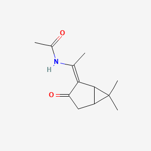 molecular formula C12H17NO2 B3891855 N-[1-(6,6-dimethyl-3-oxobicyclo[3.1.0]hex-2-ylidene)ethyl]acetamide 