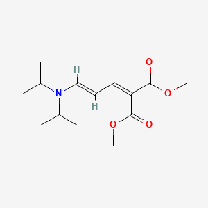 molecular formula C14H23NO4 B3891903 dimethyl 2-[(E)-3-[di(propan-2-yl)amino]prop-2-enylidene]propanedioate 