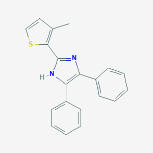 molecular formula C20H16N2S B389202 2-(3-methyl-2-thienyl)-4,5-diphenyl-1H-imidazole 