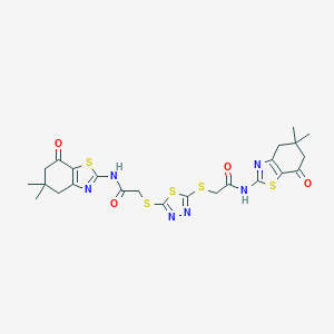 molecular formula C24H26N6O4S5 B389215 mide 