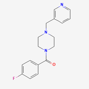 molecular formula C17H18FN3O B3892151 1-(4-fluorobenzoyl)-4-(3-pyridinylmethyl)piperazine 
