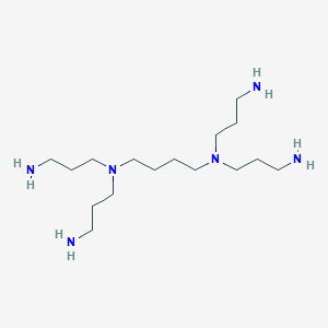molecular formula C16H40N6 B038923 N,N,N',N'-Tetrakis(3-aminopropyl)-1,4-butanediamine CAS No. 120239-63-6