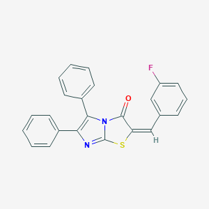 molecular formula C24H15FN2OS B389246 2-(3-fluorobenzylidene)-5,6-diphenylimidazo[2,1-b][1,3]thiazol-3(2H)-one 