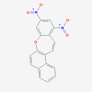 molecular formula C18H10N2O5 B389251 9,11-Dinitronaphtho[2,1-b][1]benzoxepine 