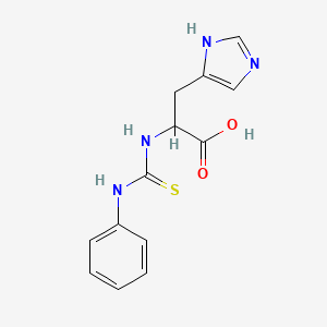 molecular formula C13H14N4O2S B3892668 N-(anilinocarbonothioyl)histidine 