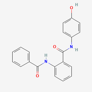 molecular formula C20H16N2O3 B3892718 2-benzamido-N-(4-hydroxyphenyl)benzamide 