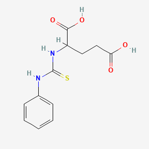 molecular formula C12H14N2O4S B3892741 N-(anilinocarbonothioyl)glutamic acid 