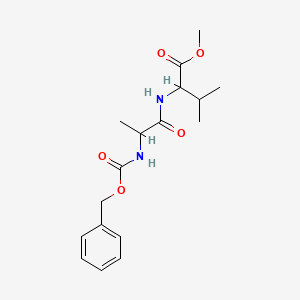 molecular formula C17H24N2O5 B3892794 Methyl 3-methyl-2-[2-(phenylmethoxycarbonylamino)propanoylamino]butanoate CAS No. 4864-38-4