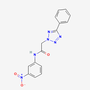 molecular formula C15H12N6O3 B3892939 N-(3-NITROPHENYL)-2-(5-PHENYL-2H-1,2,3,4-TETRAZOL-2-YL)ACETAMIDE 