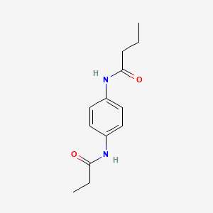 molecular formula C13H18N2O2 B3892980 N-[4-(propionylamino)phenyl]butanamide 