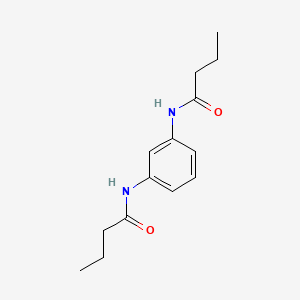 molecular formula C14H20N2O2 B3892993 N-[3-(butanoylamino)phenyl]butanamide CAS No. 25227-76-3
