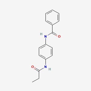 molecular formula C16H16N2O2 B3893102 N-[4-(propanoylamino)phenyl]benzamide CAS No. 35572-81-7