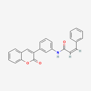 molecular formula C24H17NO3 B3893158 N-[3-(2-oxo-2H-chromen-3-yl)phenyl]-3-phenylacrylamide 