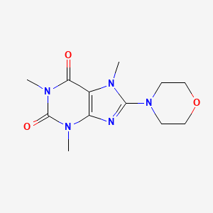 molecular formula C12H17N5O3 B3893486 Caffeine, 8-morpholino- CAS No. 30958-52-2