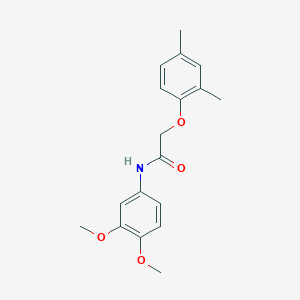 molecular formula C18H21NO4 B3893648 N-(3,4-dimethoxyphenyl)-2-(2,4-dimethylphenoxy)acetamide 