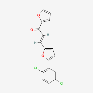 3-[5-(2,5-dichlorophenyl)-2-furyl]-1-(2-furyl)-2-propen-1-one