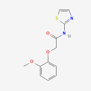 2-(2-methoxyphenoxy)-N-1,3-thiazol-2-ylacetamide