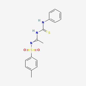 N-(anilinocarbonothioyl)-N'-[(4-methylphenyl)sulfonyl]ethanimidamide