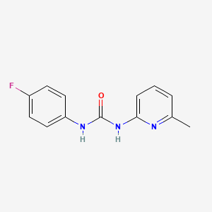 molecular formula C13H12FN3O B3893887 1-(4-Fluorophenyl)-3-(6-methylpyridin-2-yl)urea 