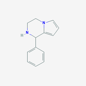 molecular formula C13H14N2 B038939 1-Phenyl-1,2,3,4-tetrahydropyrrolo[1,2-a]pyrazine CAS No. 112758-89-1