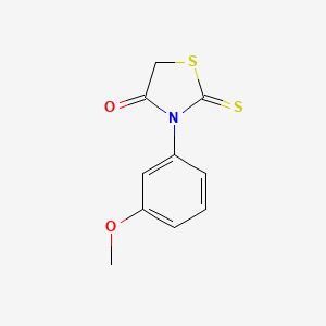 molecular formula C10H9NO2S2 B3894008 4-Thiazolidinone, 3-(3-methoxyphenyl)-2-thioxo- CAS No. 56676-53-0