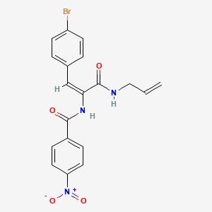 molecular formula C19H16BrN3O4 B3894288 N-[(E)-1-[(allylamino)carbonyl]-2-(4-bromophenyl)ethenyl]-4-nitrobenzamide CAS No. 1321833-27-5
