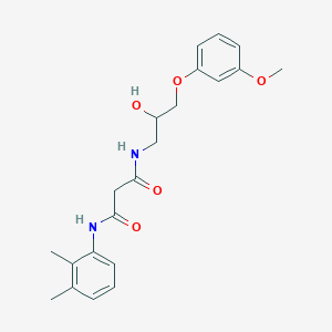 molecular formula C21H26N2O5 B3894372 N-(2,3-dimethylphenyl)-N'-[2-hydroxy-3-(3-methoxyphenoxy)propyl]malonamide 